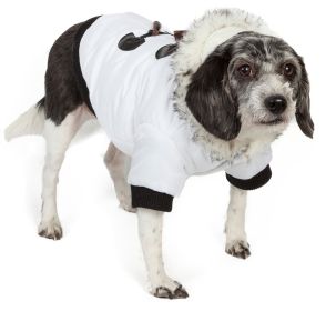 Aspen Winter-White Fashion Pet Parka Coat (size: Medium)