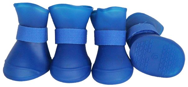 Elastic Protective Multi-Usage All-Terrain Rubberized Dog Boot Shoes (size: SMALL)