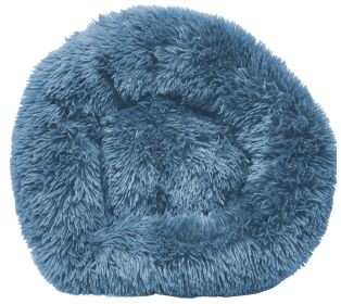 Pet Life 'Nestler' High-Grade Plush and Soft Rounded Dog Bed (Color: BLUE, size: Medium)