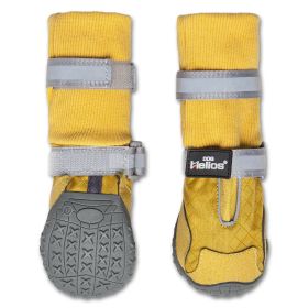 Dog Helios 'Traverse' Premium Grip High-Ankle Outdoor Dog Boots (Color: Yellow, size: Large)