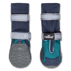 Dog Helios 'Traverse' Premium Grip High-Ankle Outdoor Dog Boots (Color: BLUE, size: SMALL)