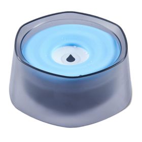 No Spill Dog Cat Water Bowl Spill Proof Slow Water Feeder 47.35oz Pet Water Dispenser Travel Dog Bowl for Dogs Cats Pets (Color: BLUE)