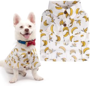Hawaiian Pattern Dog Shirt (size: S)