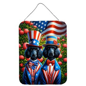 NEW All American Poodle Wall or Door Hanging Prints Aluminum Metal Sign Kitchen Wall Bar Bathroom Plaque Home Decor Front Door Plaque, 12x16 (Default: Default)