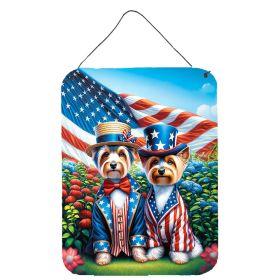 NEW All American Silky Terrier Wall or Door Hanging Prints Aluminum Metal Sign Kitchen Wall Bar Bathroom Plaque Home Decor Front Door Plaque, 12x16 (Default: Default)