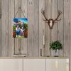 NEW All American Saint Bernard Wall or Door Hanging Prints Aluminum Metal Sign Kitchen Wall Bar Bathroom Plaque Home Decor Front Door Plaque, 12x16