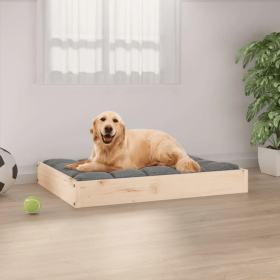 Solid Pine Dog Bed Frame (Choices: Natural - Lg)