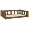 Solid Pine Dog Bed Frame with Sidewalls
