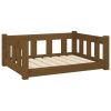 Solid Pine Dog Bed Frame with Sidewalls