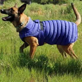 Alpine Extreme Cold Puffer Coat (Color: BLUE, size: 5X-Large)