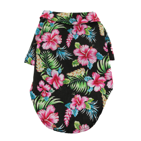 Hawaiian Camp Shirt - Multiple Designs (Color: Paradise Nights, size: Large)