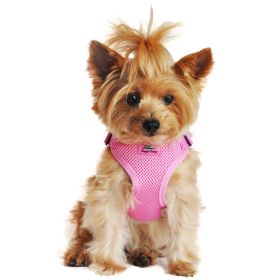 Wrap and Snap Choke Free Dog Harness (Color: Candy Pink, size: Large)