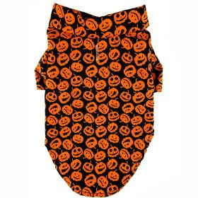 Halloween Jack-O-Lantern Camp Shirt (size: Medium)