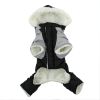 Black and Grey Ruffin It, Dog Snow Suit Harness