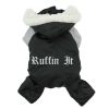 Black and Grey Ruffin It, Dog Snow Suit Harness