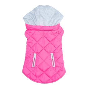 Weekender Dog Sweatshirt Hoodie (Color: pink, size: Large)