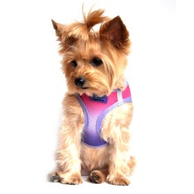Polka Dot Choke‑Free Dog Harness – Step‑In Style (Color: Raspberry Sundae, size: XXS)