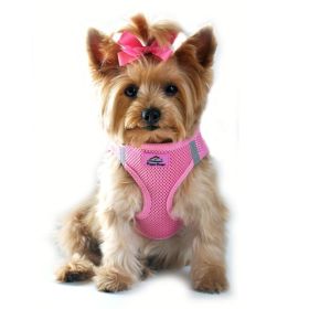 Polka Dot Choke‑Free Dog Harness – Step‑In Style (Color: Candy Pink, size: XXS)