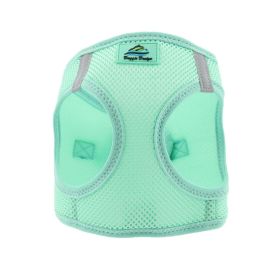 Polka Dot Choke‑Free Dog Harness – Step‑In Style (Color: Teal, size: XS)