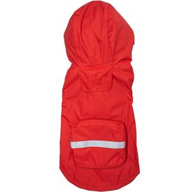 Packable Raincoat (Color: RED, size: SMALL)