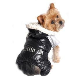 Black and Grey Ruffin It, Dog Snow Suit Harness (size: SMALL)