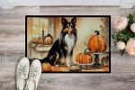 Fall Dog Image Doormat