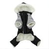 Black and Grey Ruffin It, Dog Snow Suit Harness