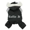 Black and Grey Ruffin It, Dog Snow Suit Harness