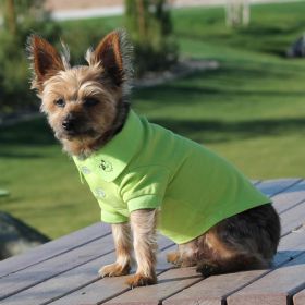 Polos Solid (Color: Green Flash, size: Large)