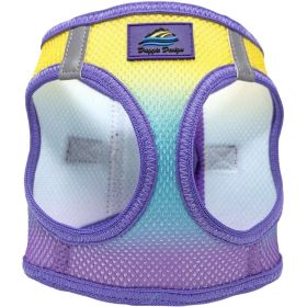 Polka Dot Choke‑Free Dog Harness – Step‑In Style (Color: Lemonberry Ice, size: L)