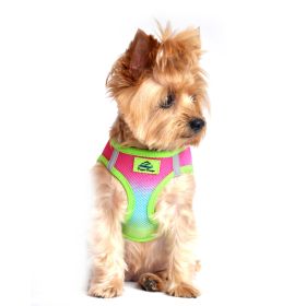 Polka Dot Choke‑Free Dog Harness – Step‑In Style (Color: Rainbow, size: M)