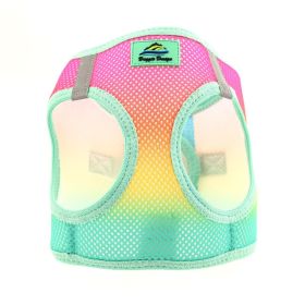 Polka Dot Choke‑Free Dog Harness – Step‑In Style (Color: Beach Party, size: M)